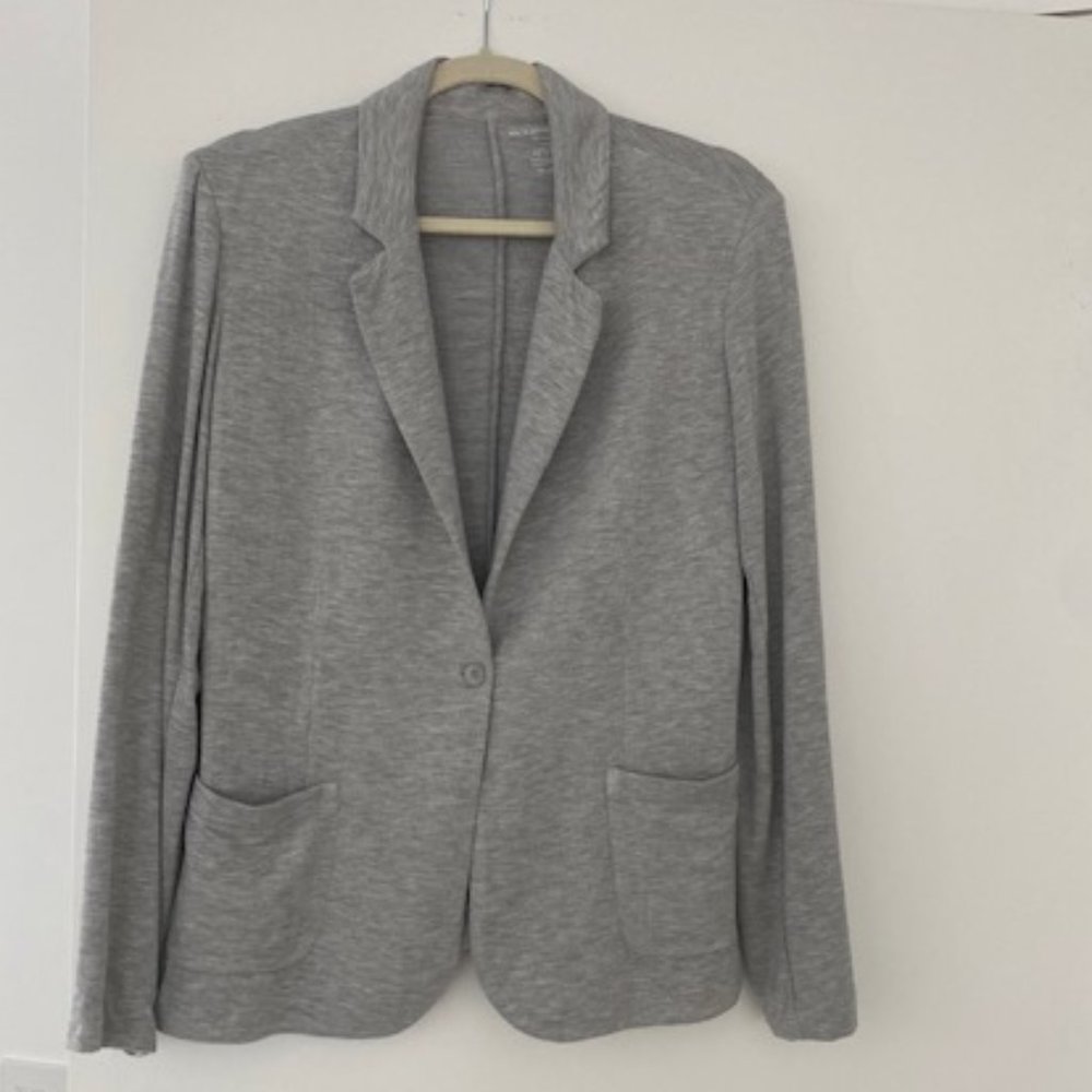 NEW Grey  Majestic Filature FITTEd Blazer cotton
